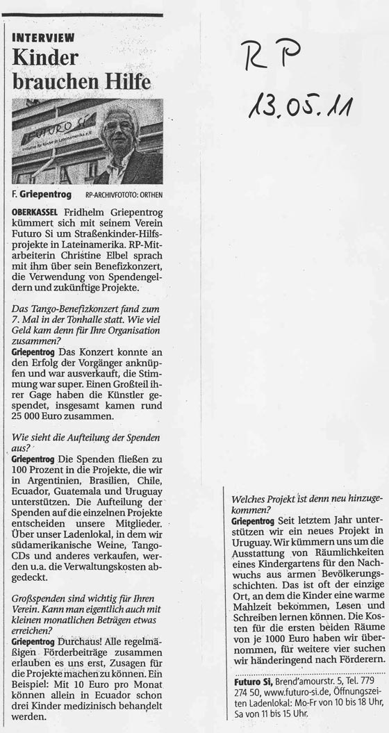 Rheinische Post 13.05.2011