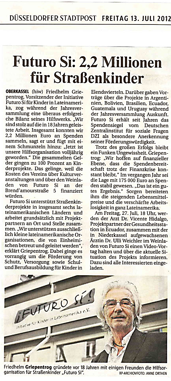 Rheinische Post vom 13.07.2012