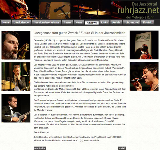 Jazzgenuss fürn guten Zweck / Futuro Si in der Jazzschmiede